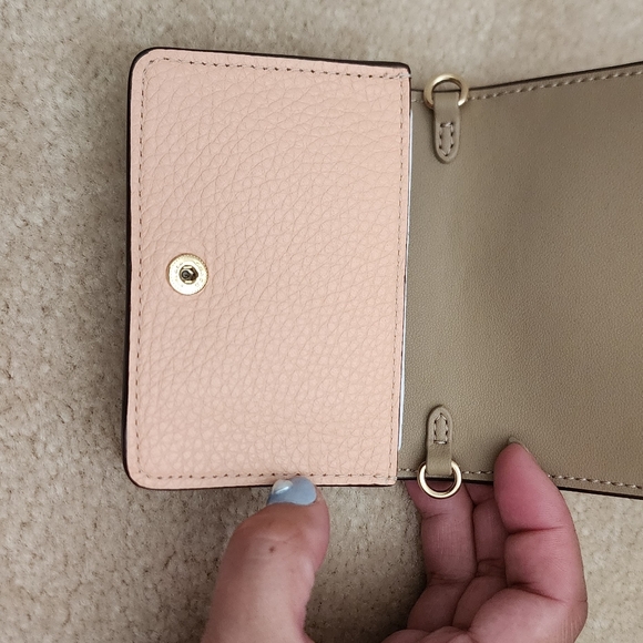 Coach mini wallet on chain with floral whipstitch - Picture 6 of 7